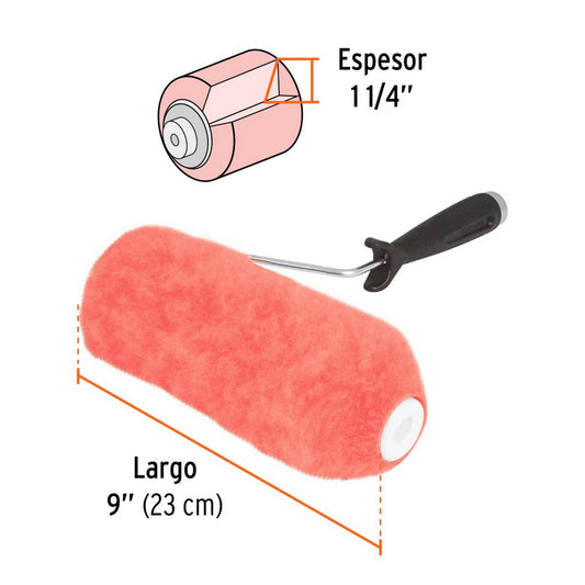 RODILLO DE 9" x 1-1/4" EXTRARUGOSAS
