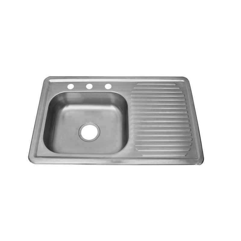 TARJA ACERO INOX ESCURRIDOR DER 100x50cm