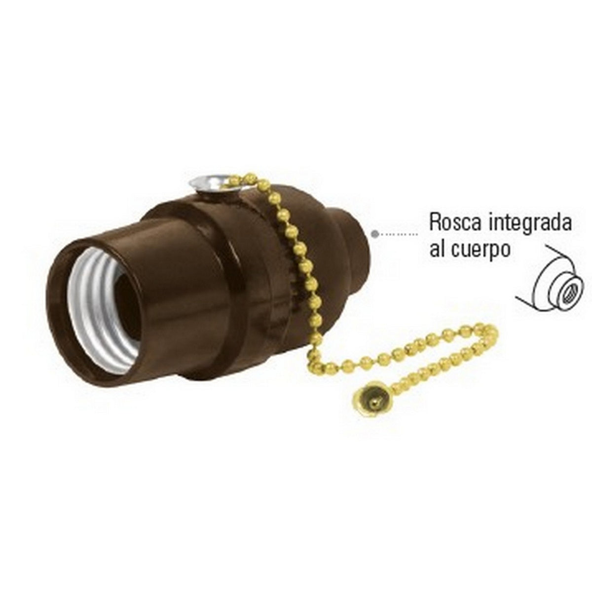 PORTALAMPARA C/INTERRUPTOR DE CADENA