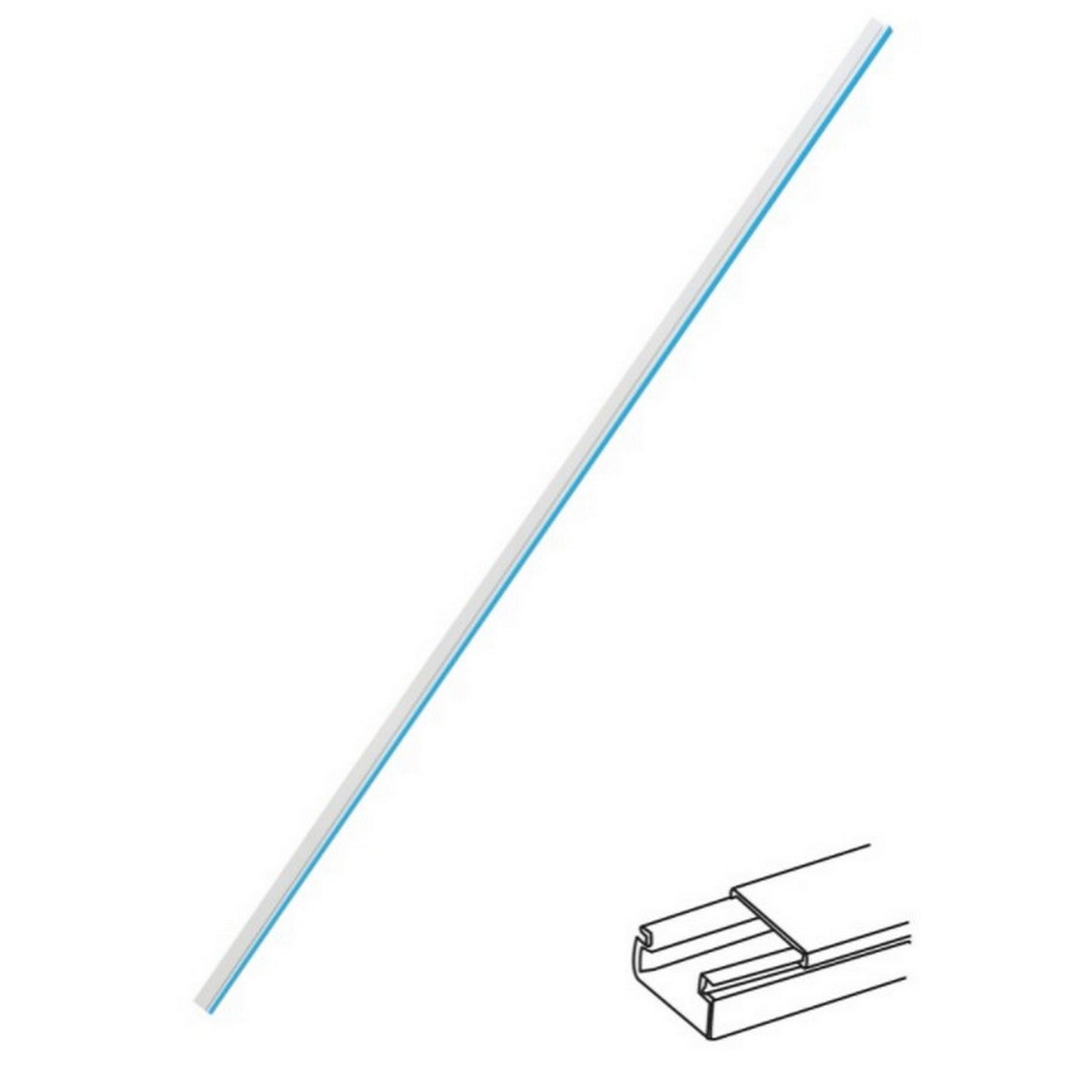 CANALETA PLASTICA CON ADHESIVO 10x20 2 m