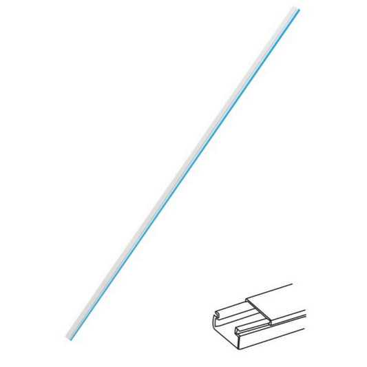 CANALETA PLASTICA CON ADHESIVO 10x20 2 m