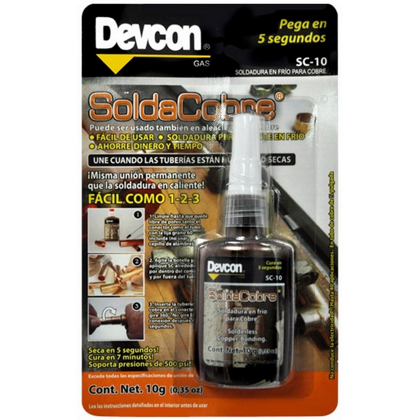 SOLDADURA EN FRIO PARA COBRE 10 ml