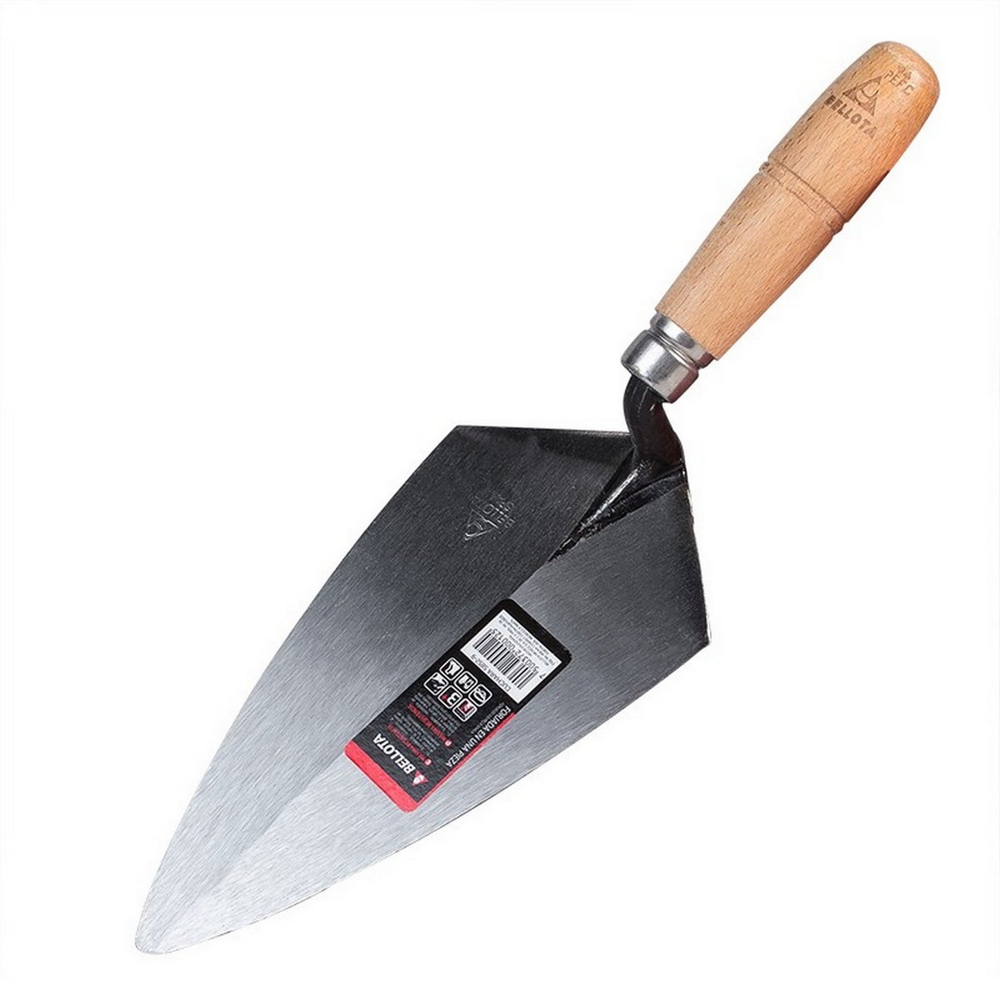 CUCHARA DE ALBAÑIL 9" MANGO DE MADERA