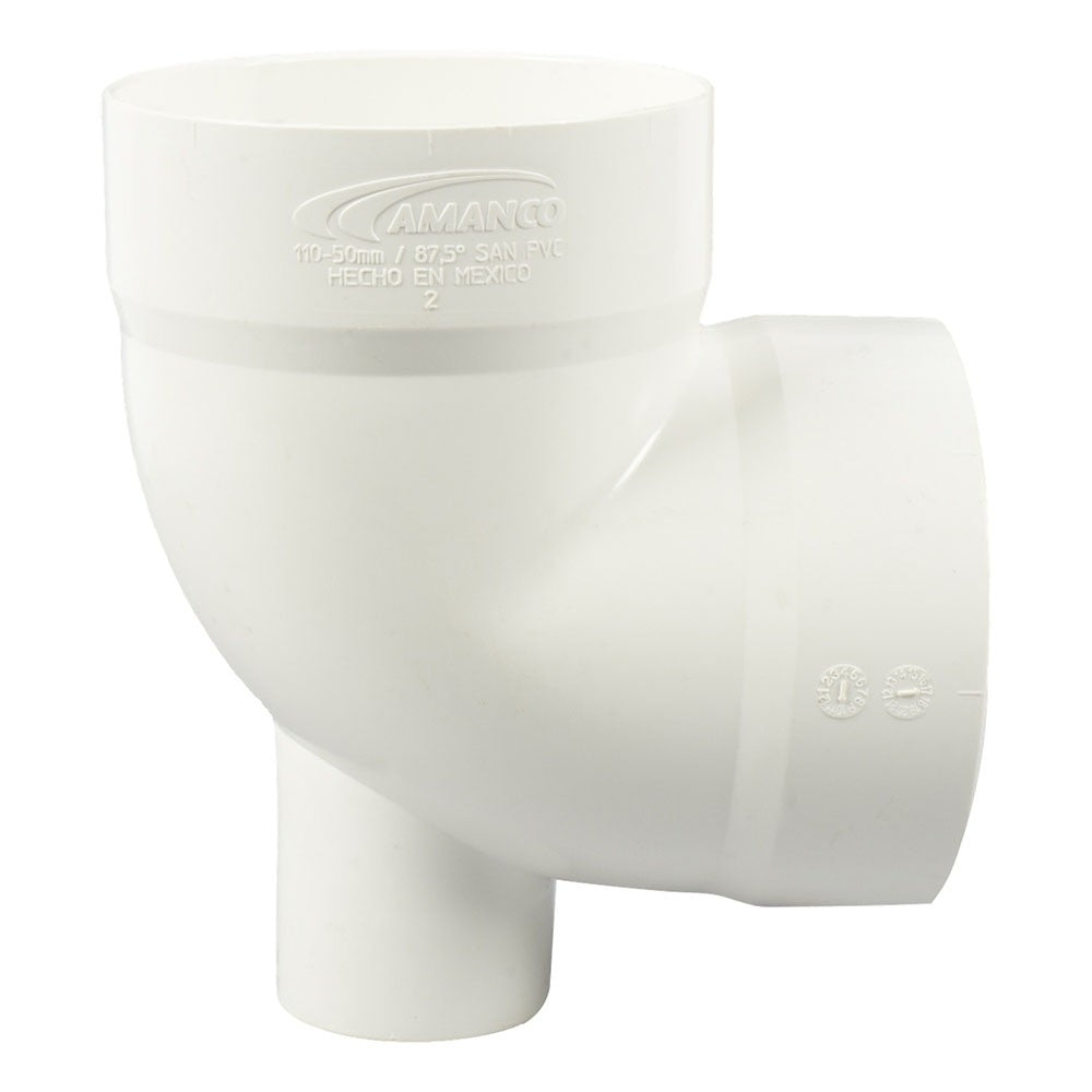 CODO PVC 4" x 90° C/SALIDA TRASERA 2"