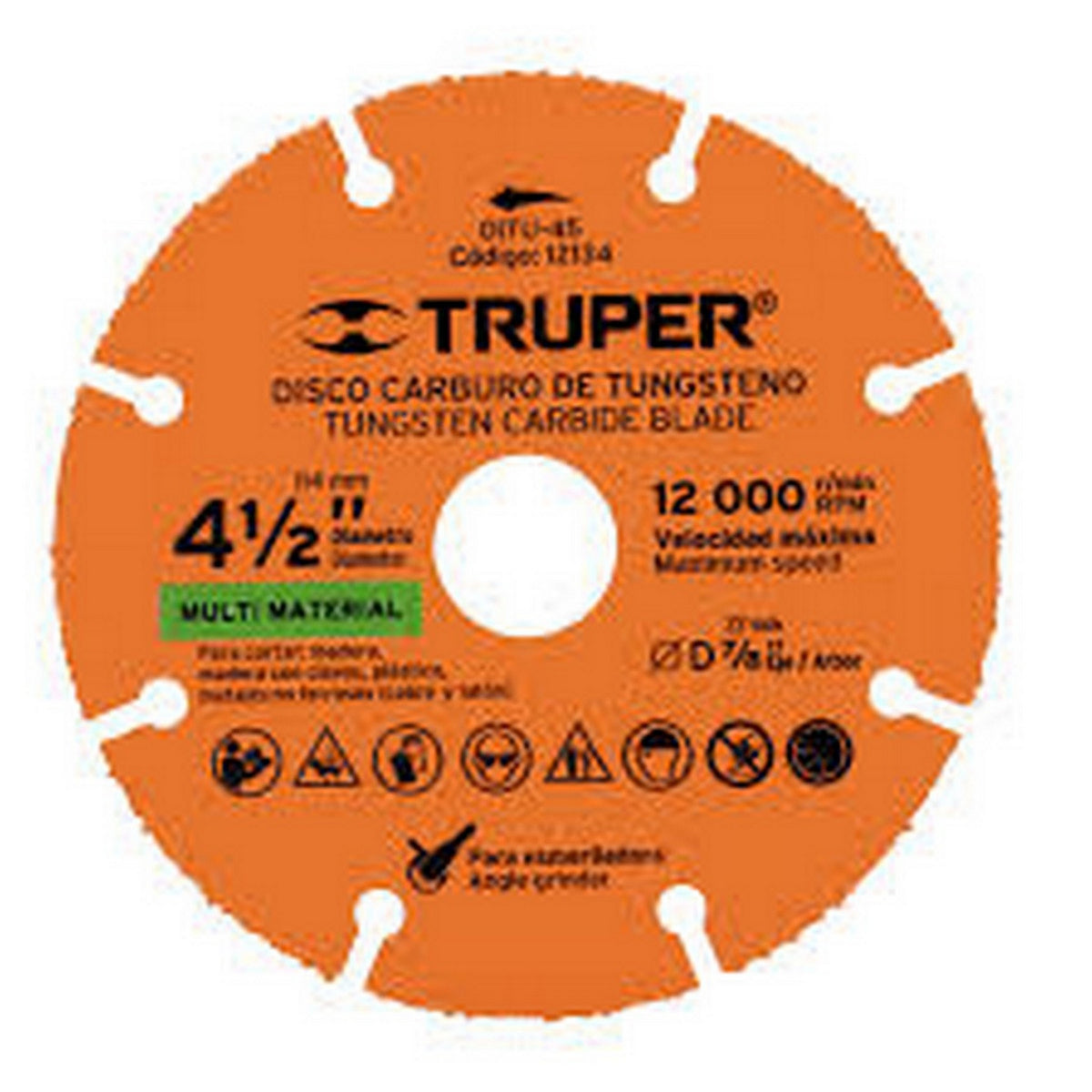 DISCO 4-1/2 CARBURO CORTE MULTIMATERIAL