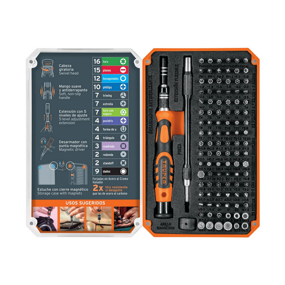 JGO DESARMADOR PRECISION CON 106 PUNTAS