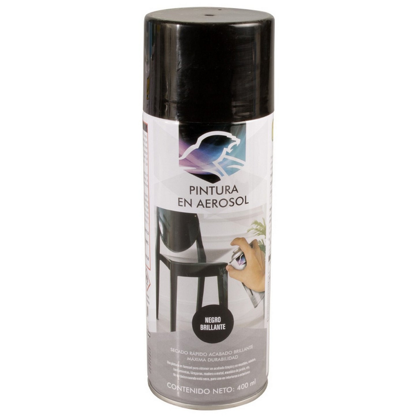PINTURA AEROSOL NEGRO BRILLANTE 400 ml