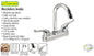 MEZCLADORA PARA LAVABO CUELLO CURVO