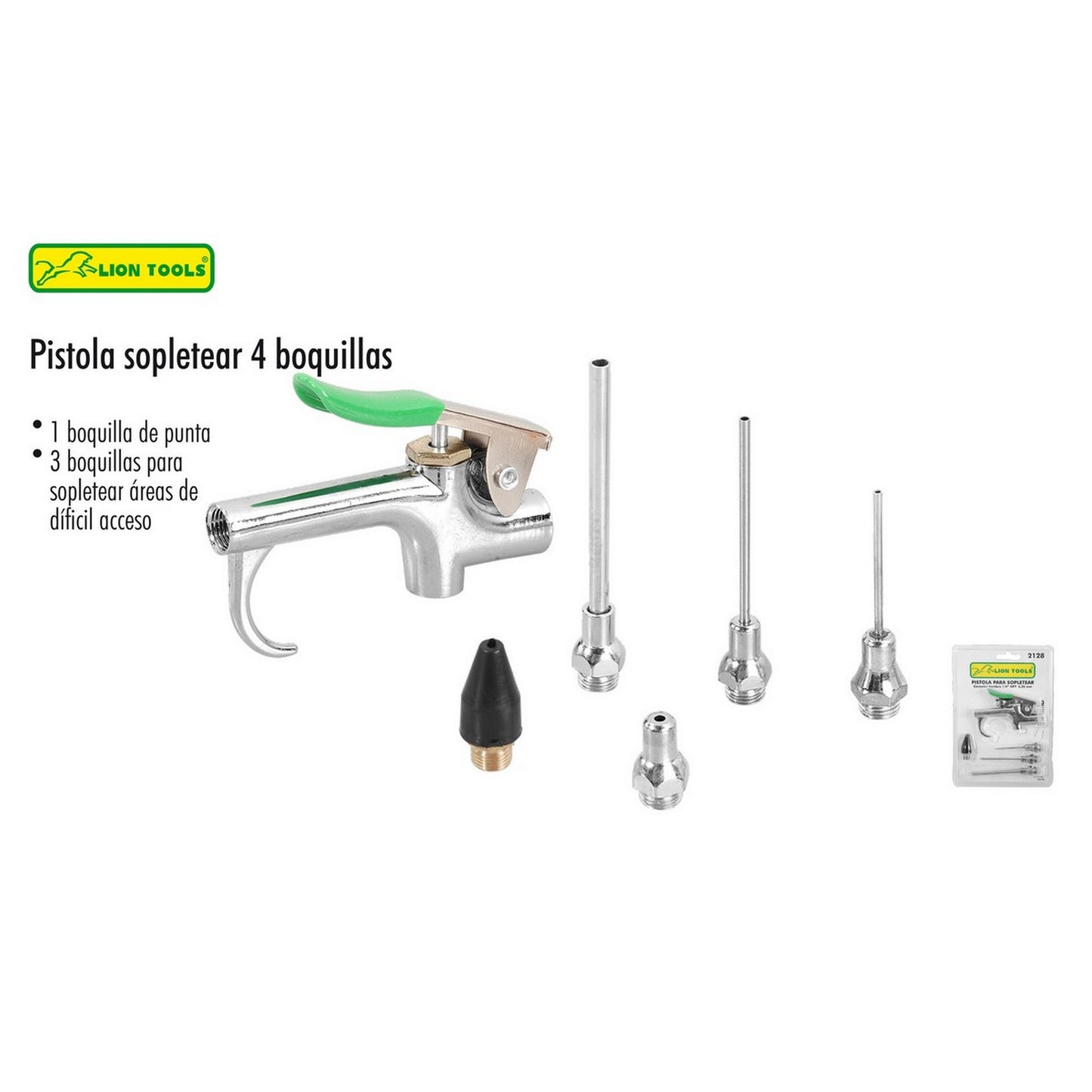 PISTOLA NEUMATICA SOPLETEAR 4 BOQUILLA