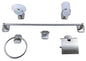 JGO DE ACCESORIOS P/BAÑO ACERO INOX. 6pz