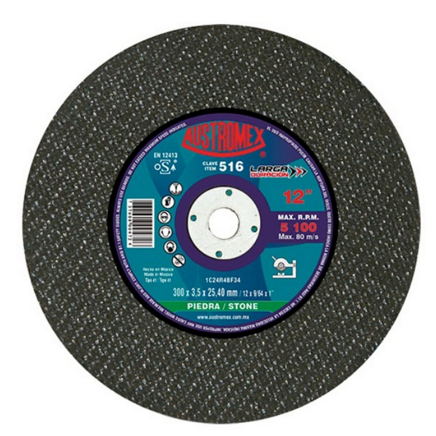 DISCO 12" CORTE CONCRETO #516