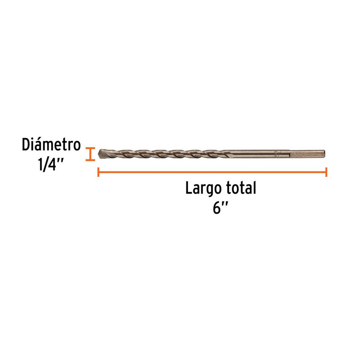 BROCA PARA CONCRETO 1/4" x 6"