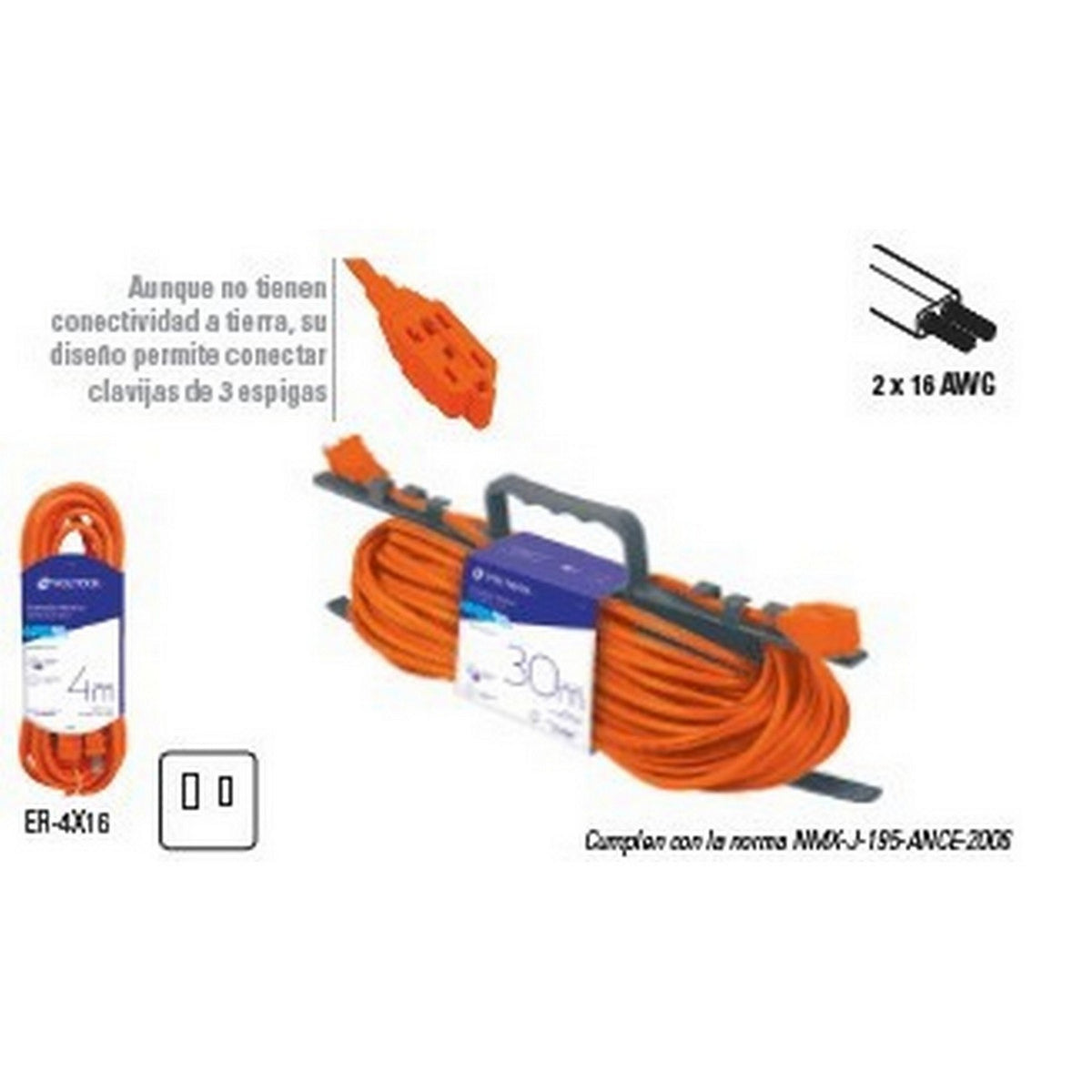 EXTENSION USO RUDO 15 mt CAL.16