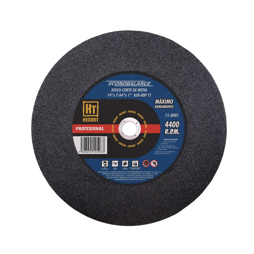 DISCO PARA CORTE DE METAL 14"x 7/64"x 1"