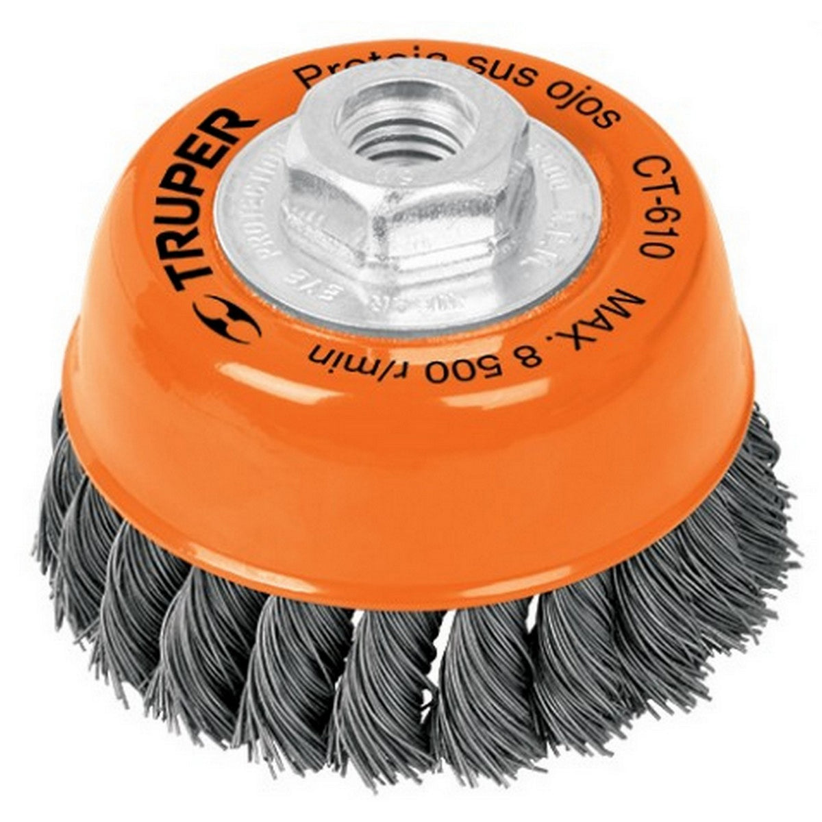 CARDA DE COPA TRENZADA 14 mm x 5"