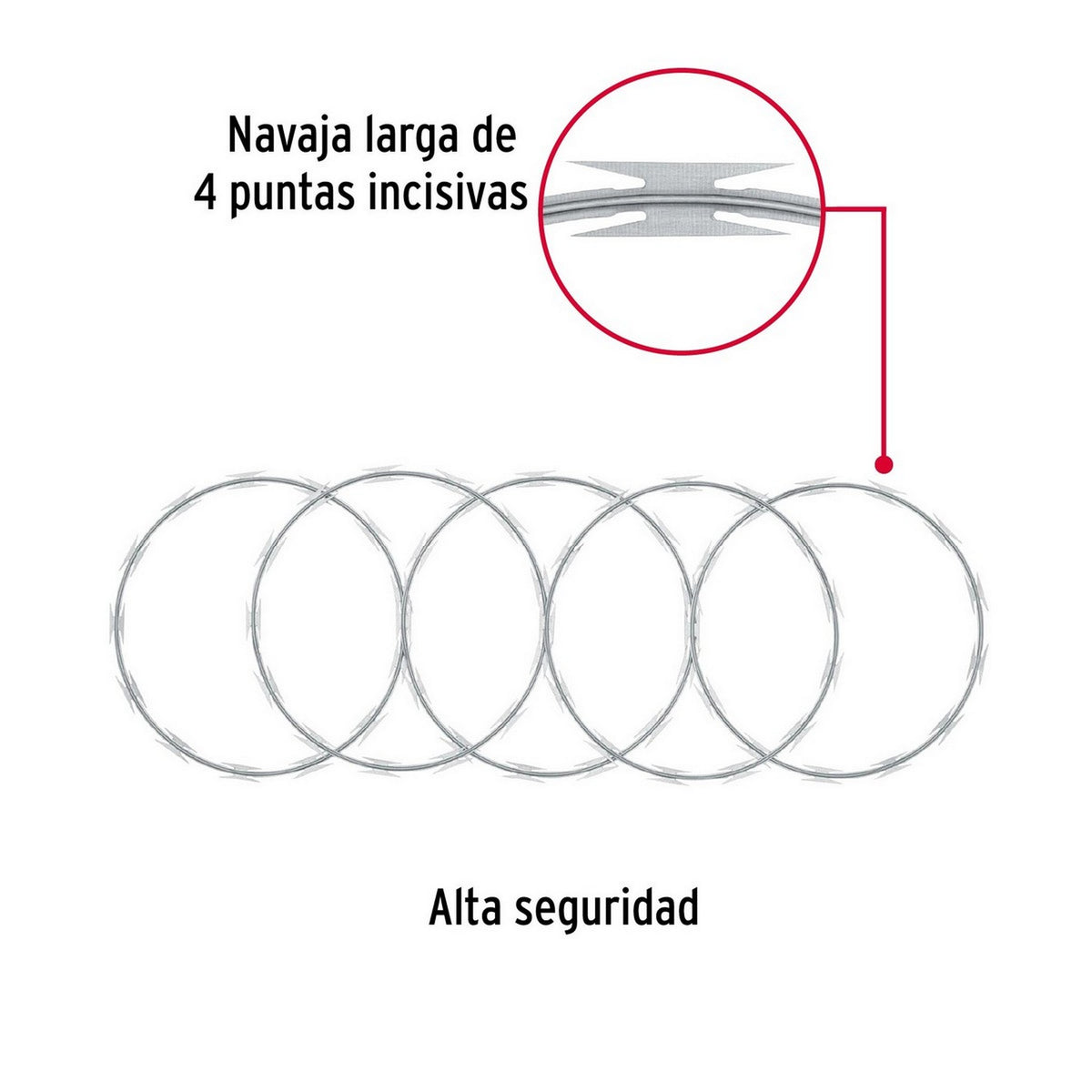 CONCERTINA ALTA SEGURIDAD D 45cm x 8 m