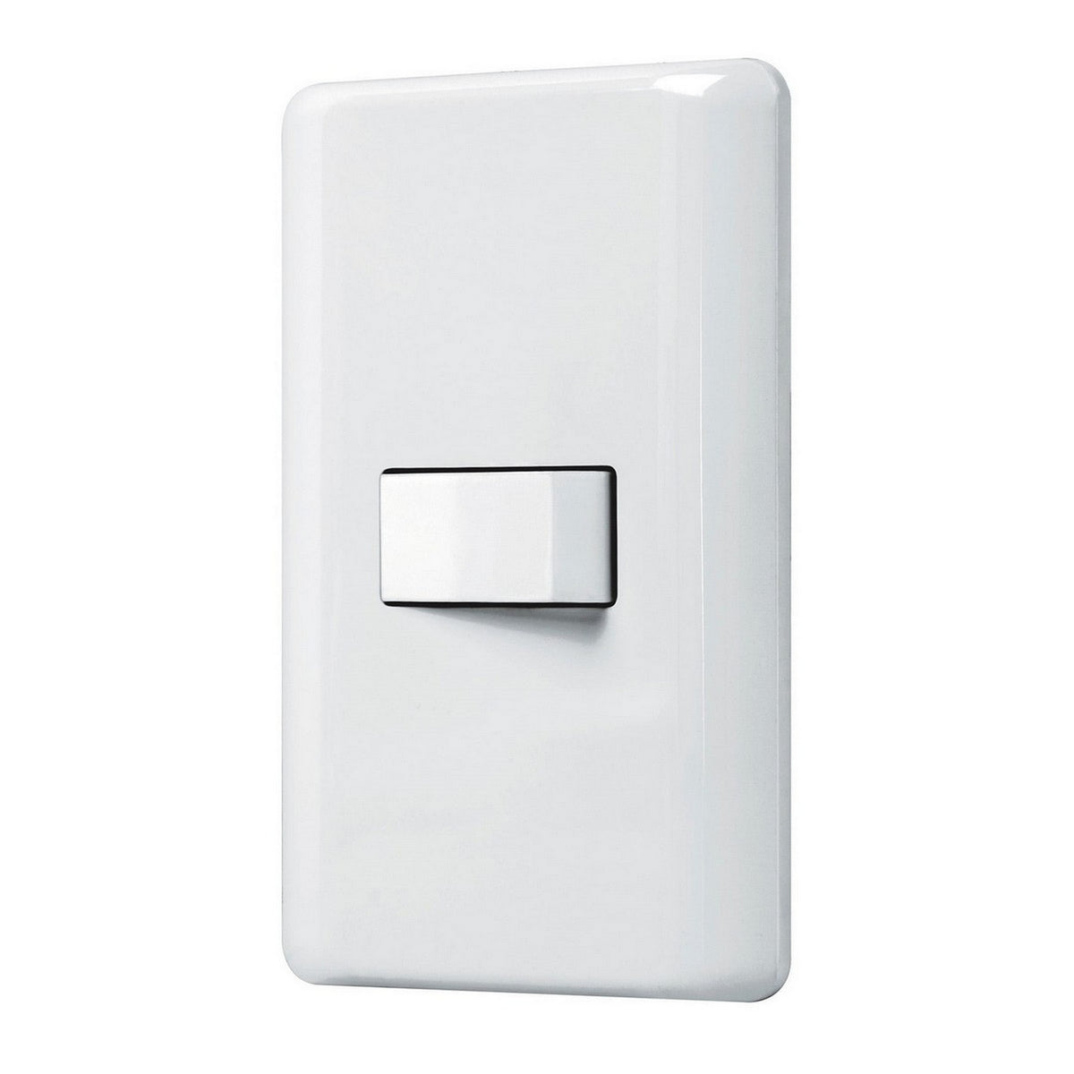 PLACA CON 1 INTERRUPTOR ESCALERA BLANCO