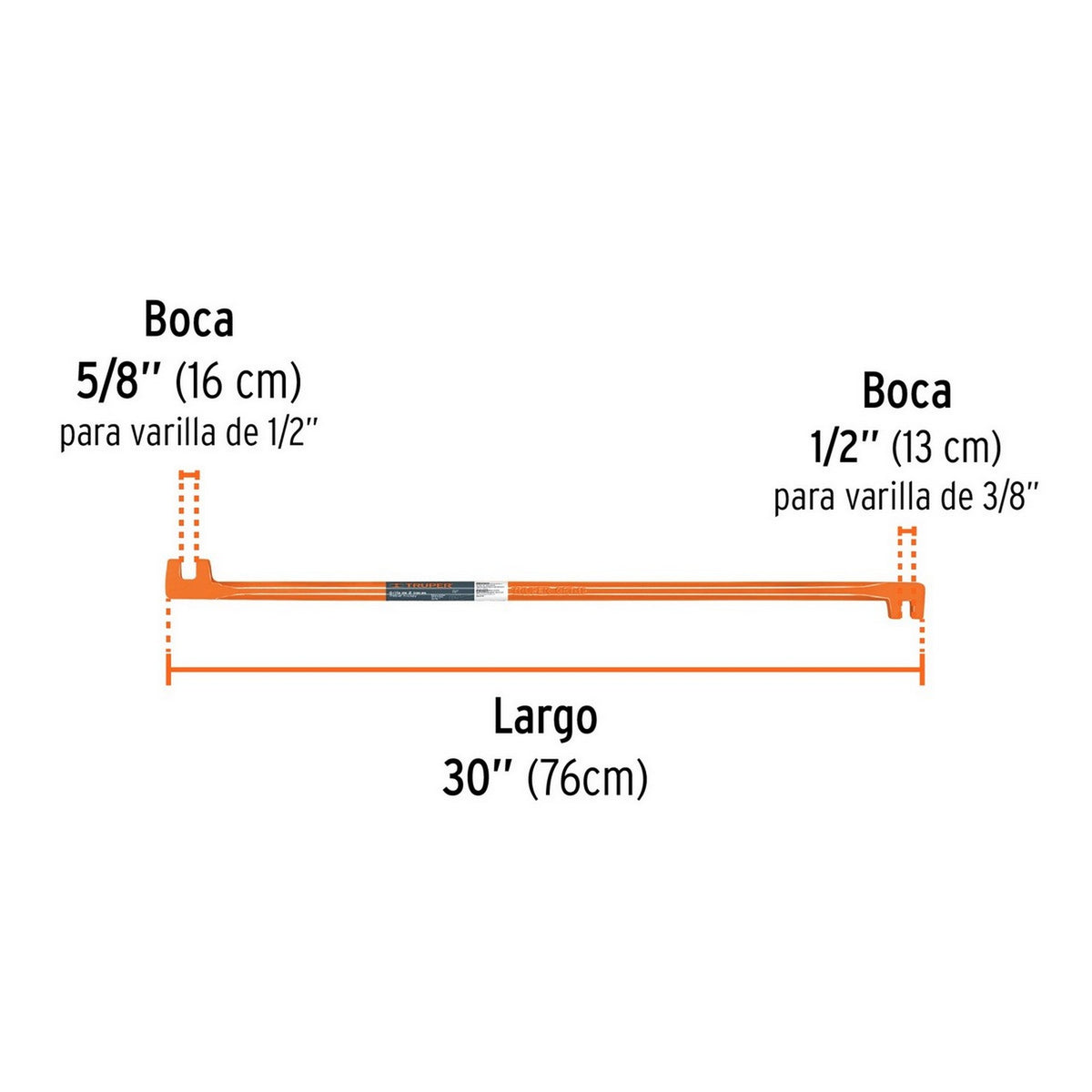 GRIFA DE 2 BOCAS 5/8" - 1/2"