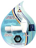 LLAVE PORTA GARRAFON BLANCA 3/4"