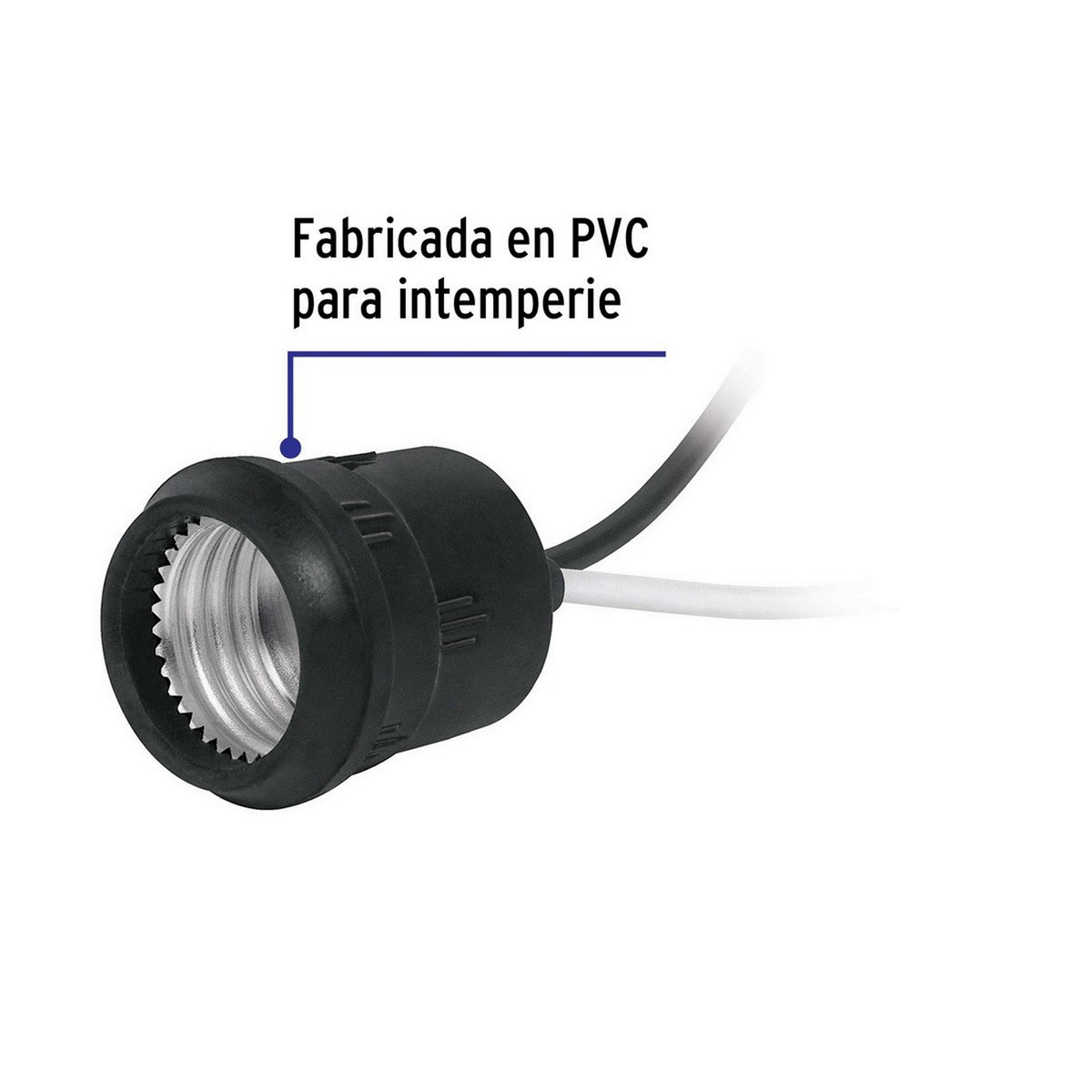 PORTALAMPARA DE HULE PARA INTEMPERIE