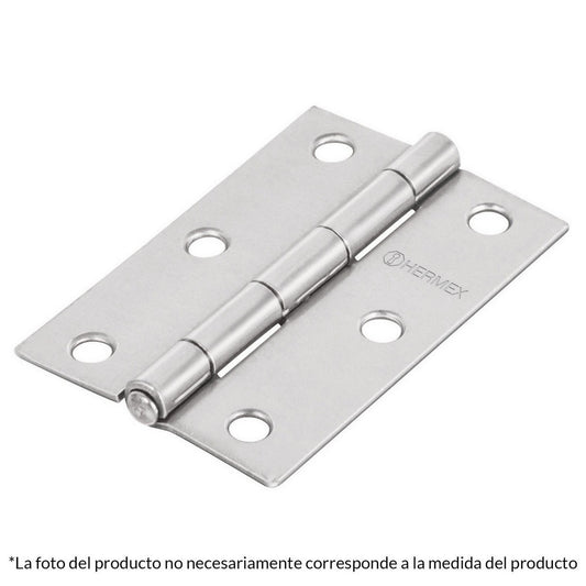 BISAGRA RECTANGULAR 1" ACERO PULIDO