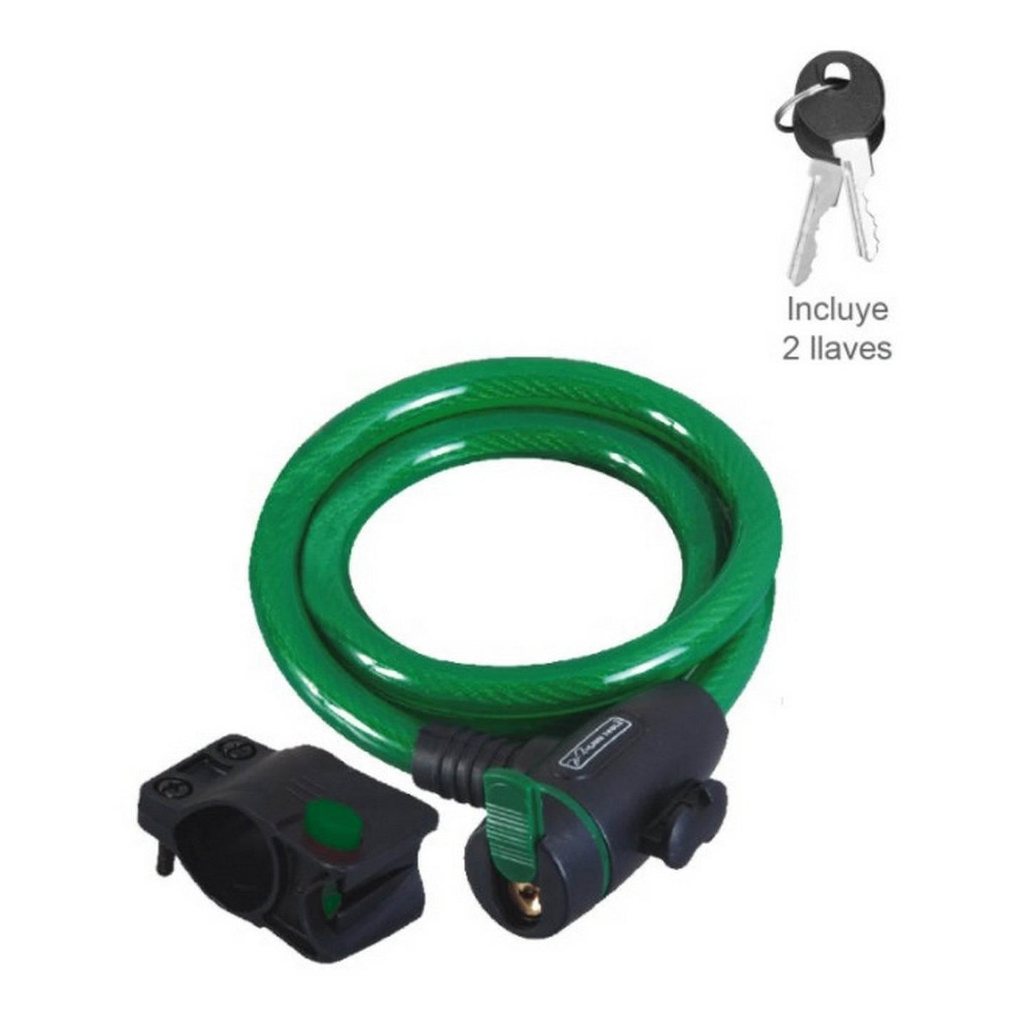 CANDADO CON CABLE DE ACERO 12 mm x 1 m