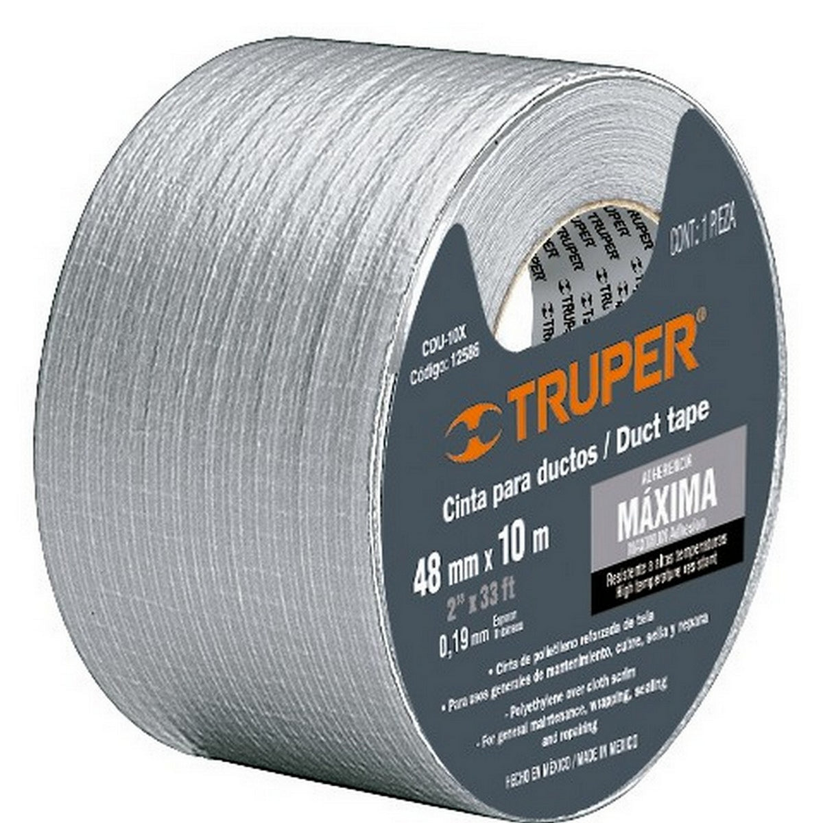 CINTA DUCTOS 2"x 10 mts