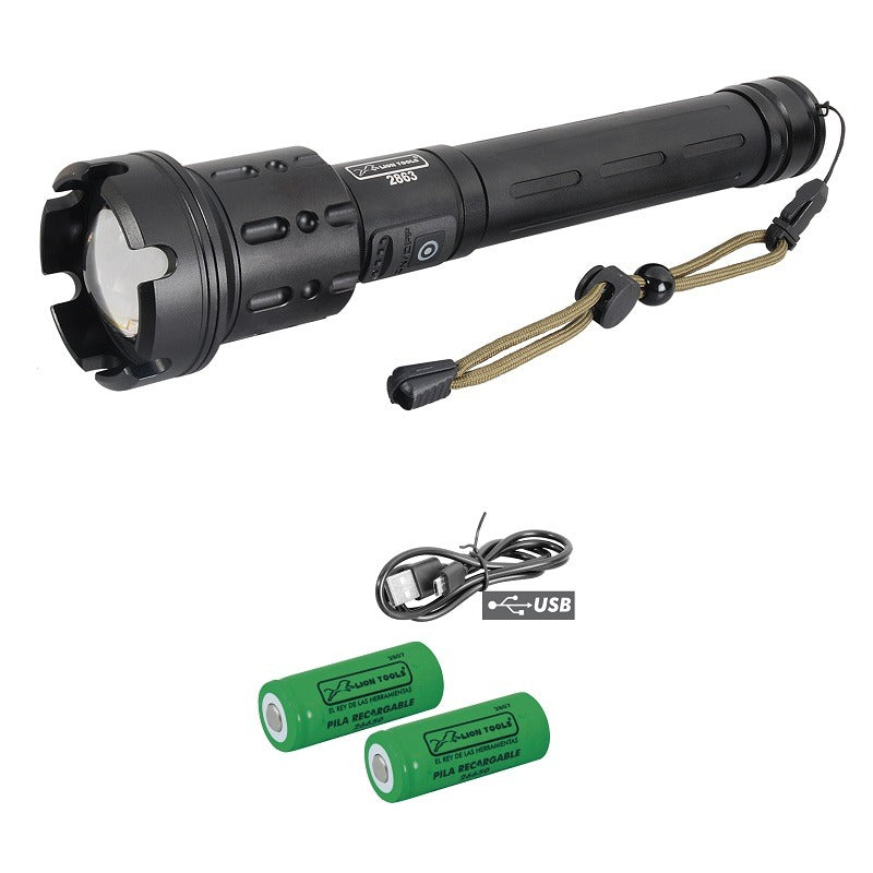 LINTERNA RECARGABLE ALUMINIO 10 W 3 FUNC