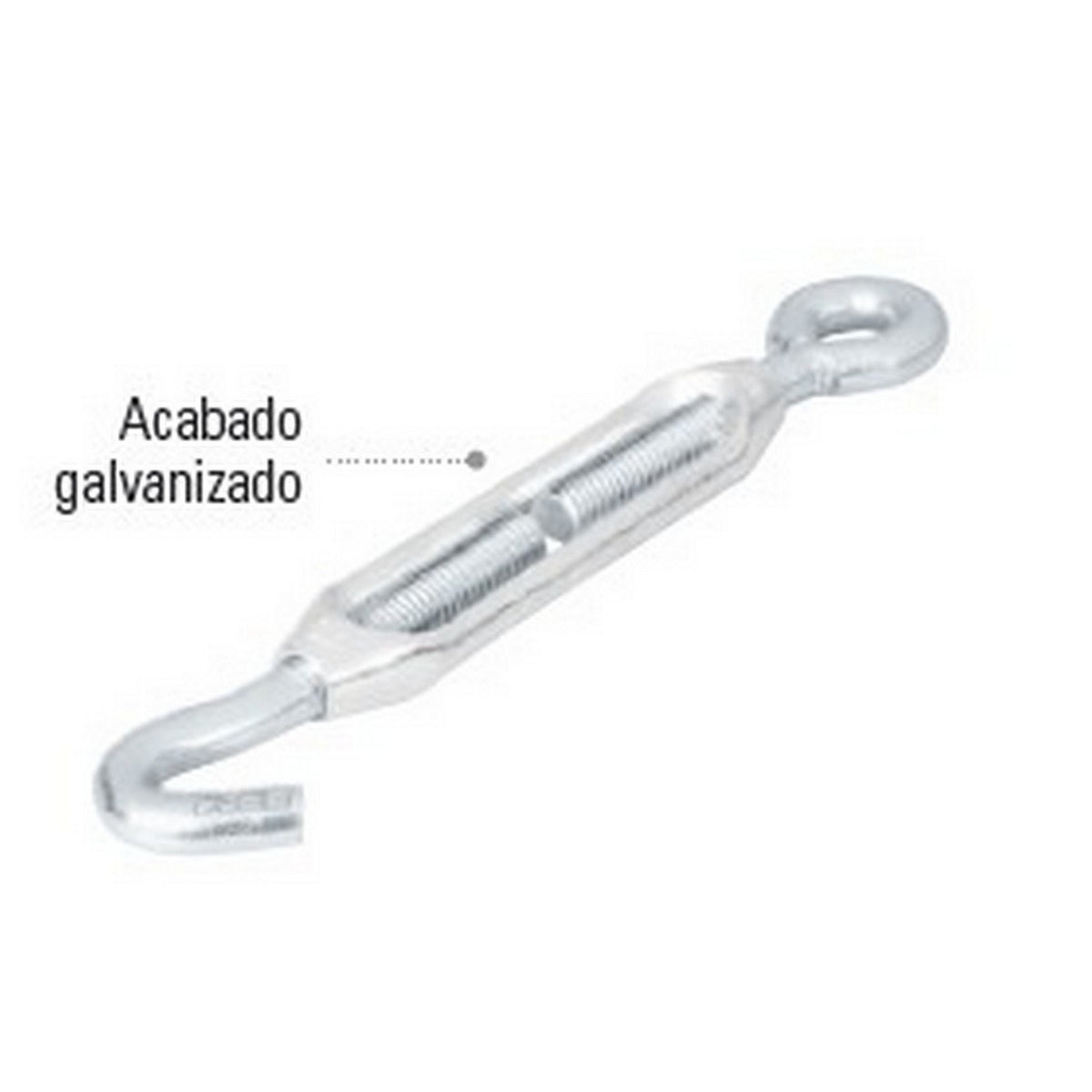 TENSOR GALV. GANCHO-ARGOLLA 3/8"