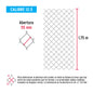 MALLA CICLONICA 55x55x1.75m CAL 12.5 20m