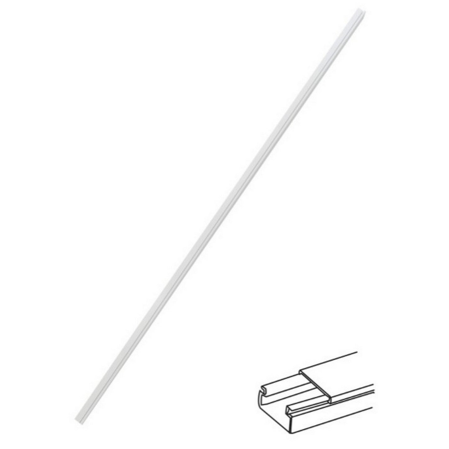 CANALETA DE 2 m SIN DIVISION 10 x 20 mm