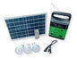 SISTEMA DE ILUMINACION SOLAR 10 W 3 FOCO