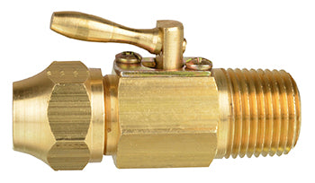 VALVULA DE PASO FLARE-NPT 3/8" x 1/2"