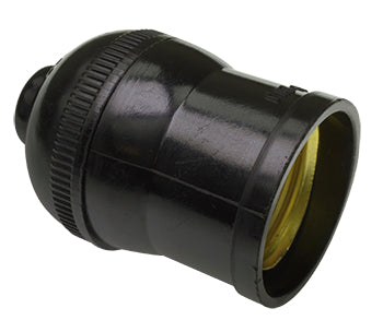 PORTALAMPARA BAQUELITA SENCILLO NEGRO