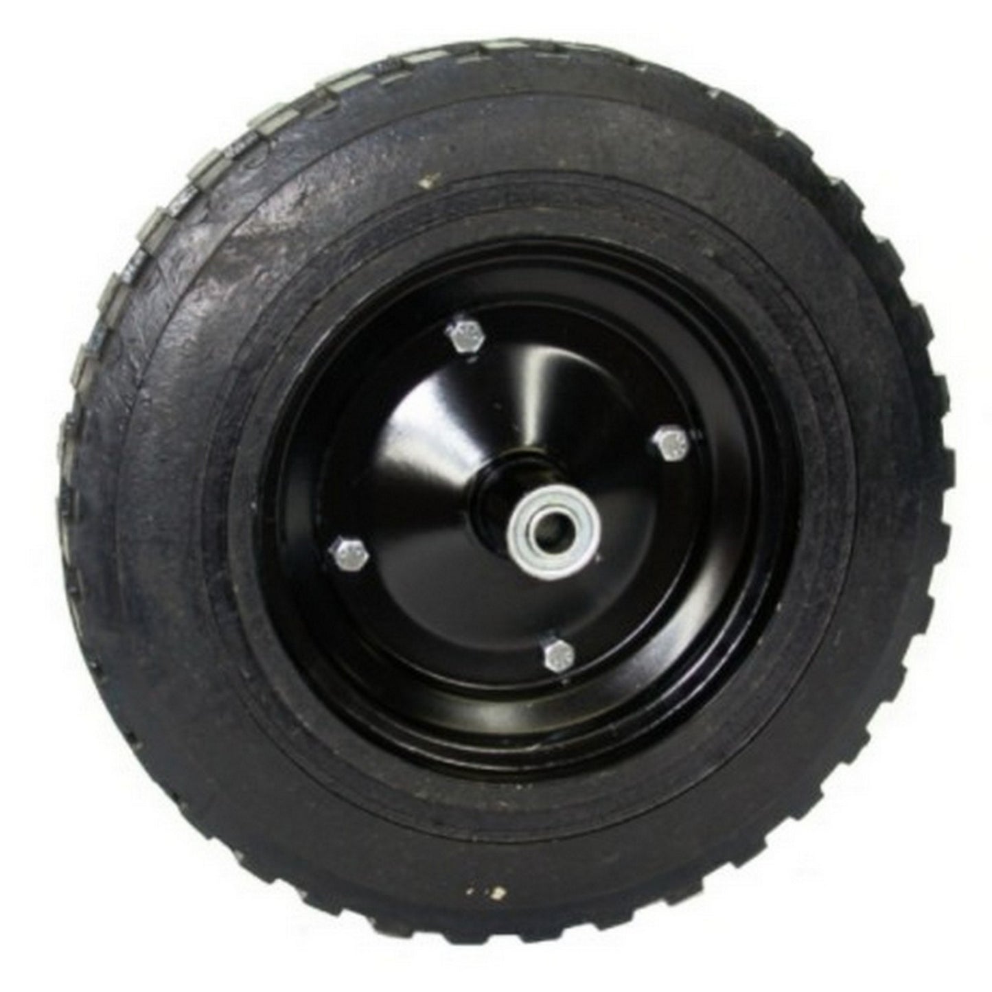 RUEDA PARA CARRETILLA DE HULE SOLIDO 14"