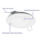 LUMINARIO LED SLIM EMPOTRAR RED.12 W