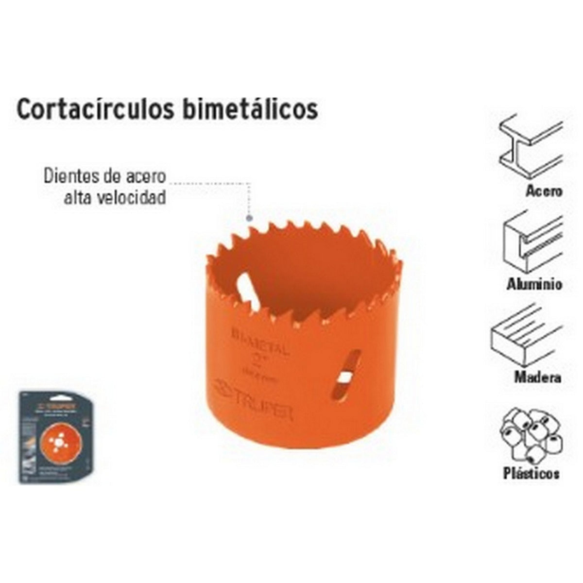 CORTA CIRCULOS BIMETAL 1-1/16