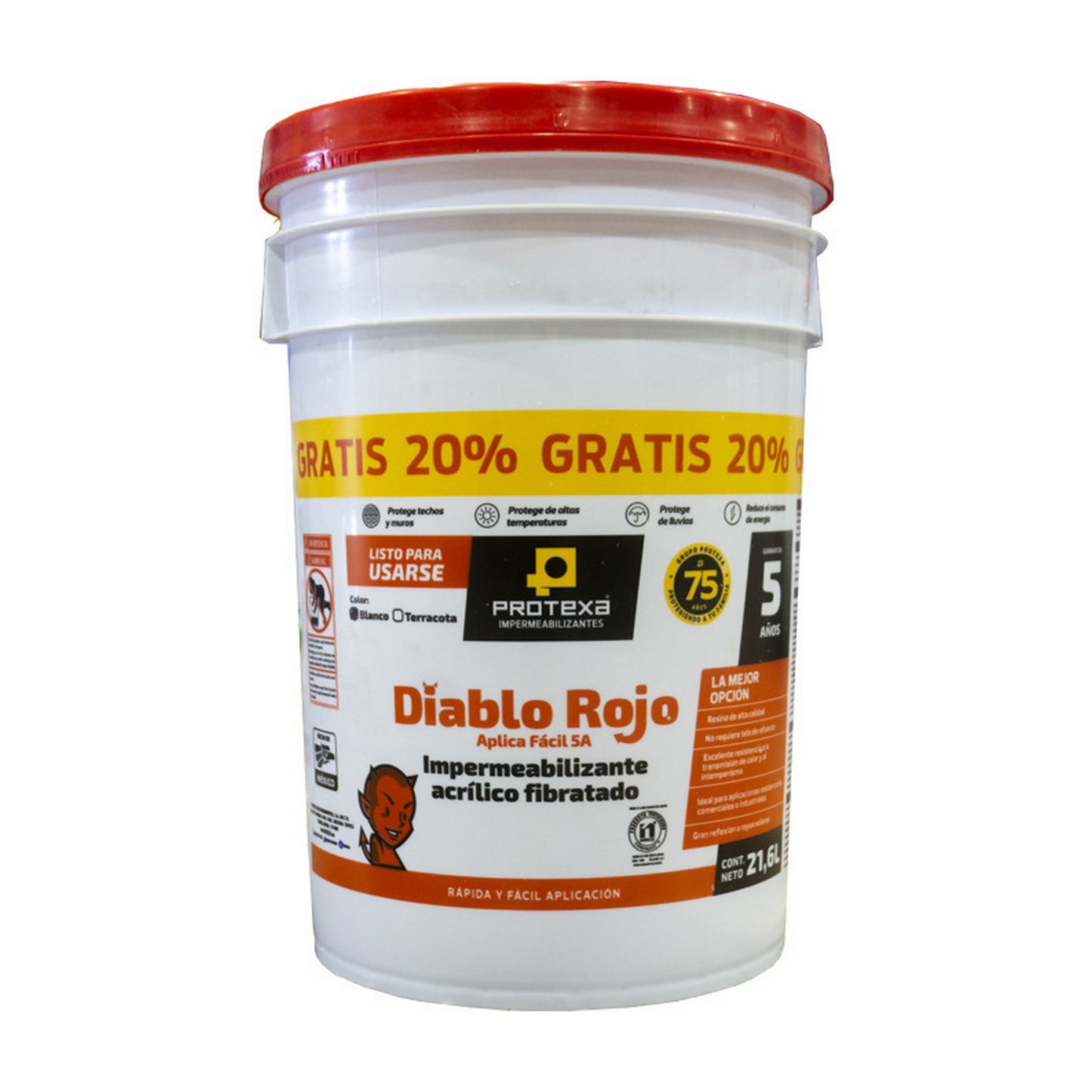 APLICA FACIL 5A ROJO 21.6 L