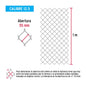 MALLA CICLONICA 55x55x1.00m CAL 12.5 20m