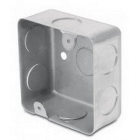 CAJA CUADRADA GALV REGISTRO 1/2" CAL 22