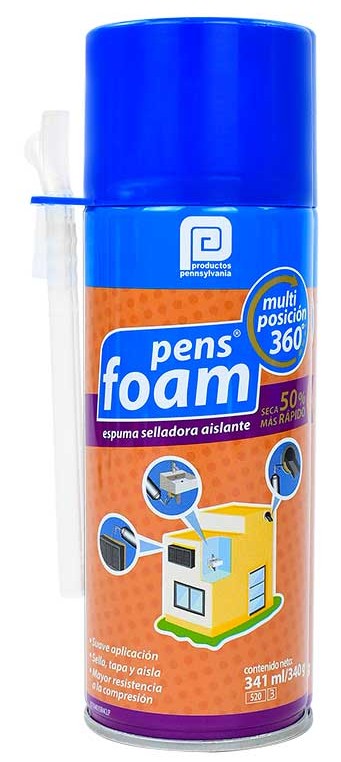 ESPUMA POLIURETANO MULTIPOSICION 340g
