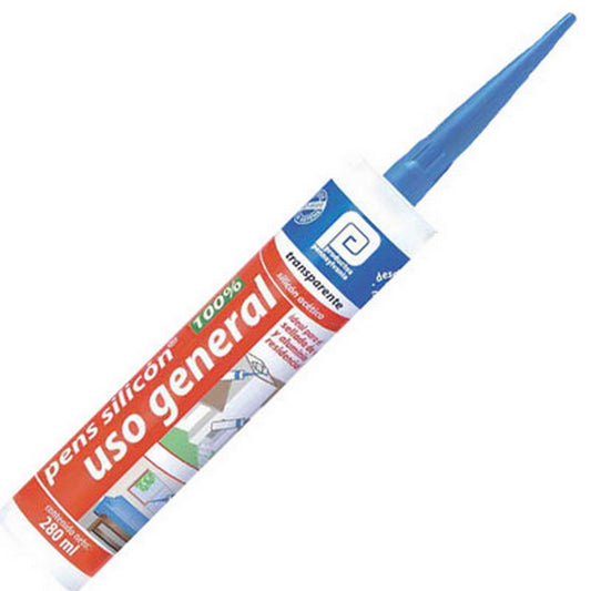 SILICON 100% PENS USO GRAL TRANSP 280 ml