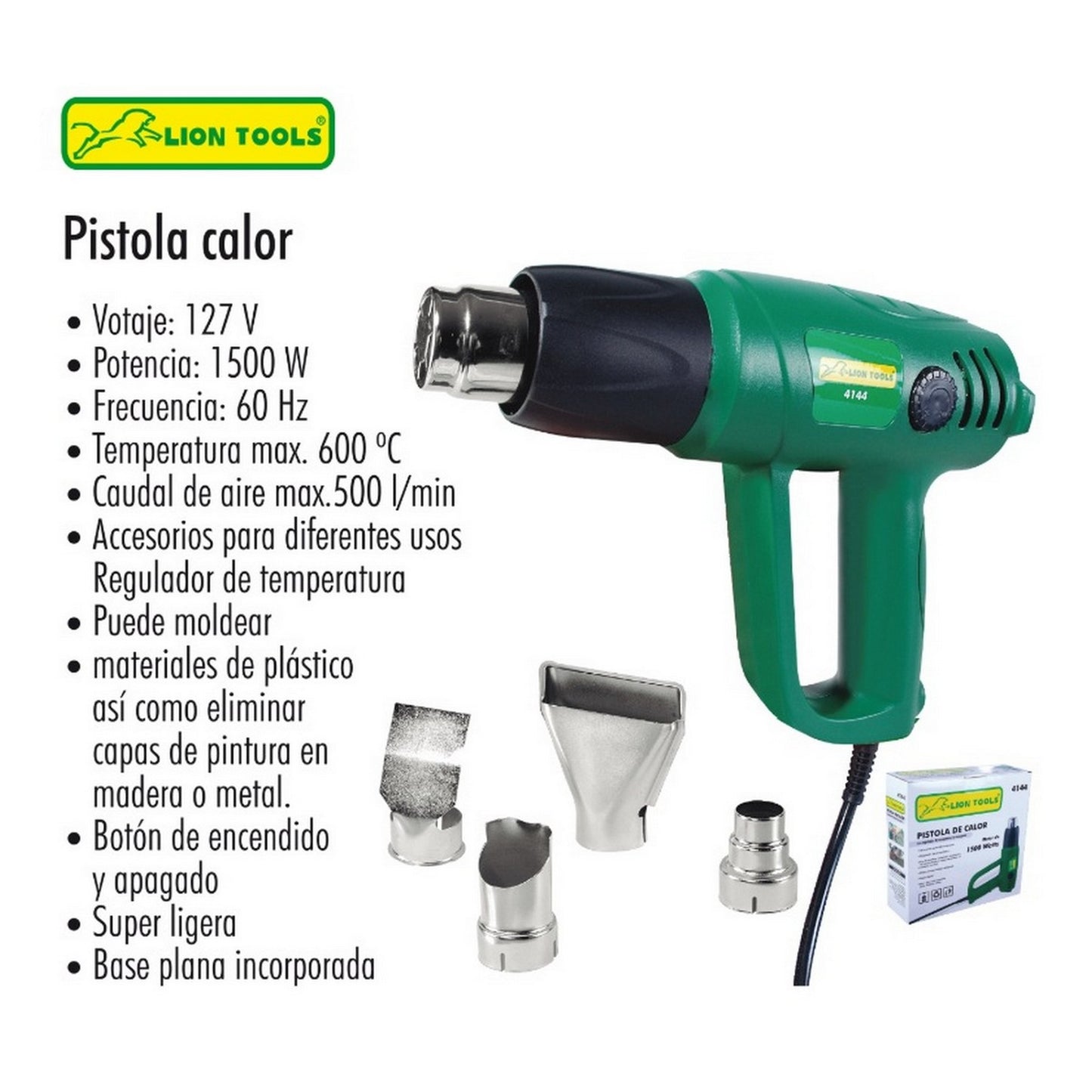 PISTOLA DE CALOR 1500 W