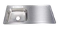 TARJA ACERO INOX ESCURRIDOR DER. 80x50cm