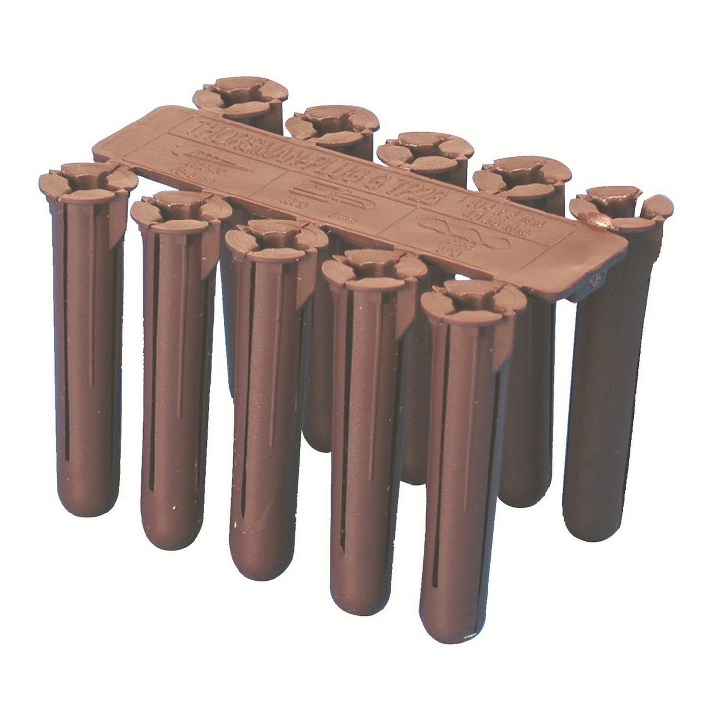 TAQUETE DE PLASTICO CAFE 5/16" CON 100pz