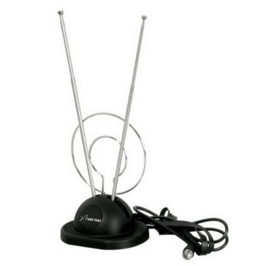ANTENA CONEJO CON BASE CABLE COAXIAL