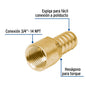 ADAPTADOR ESPIGA ROSCA INTERIOR 3/4"