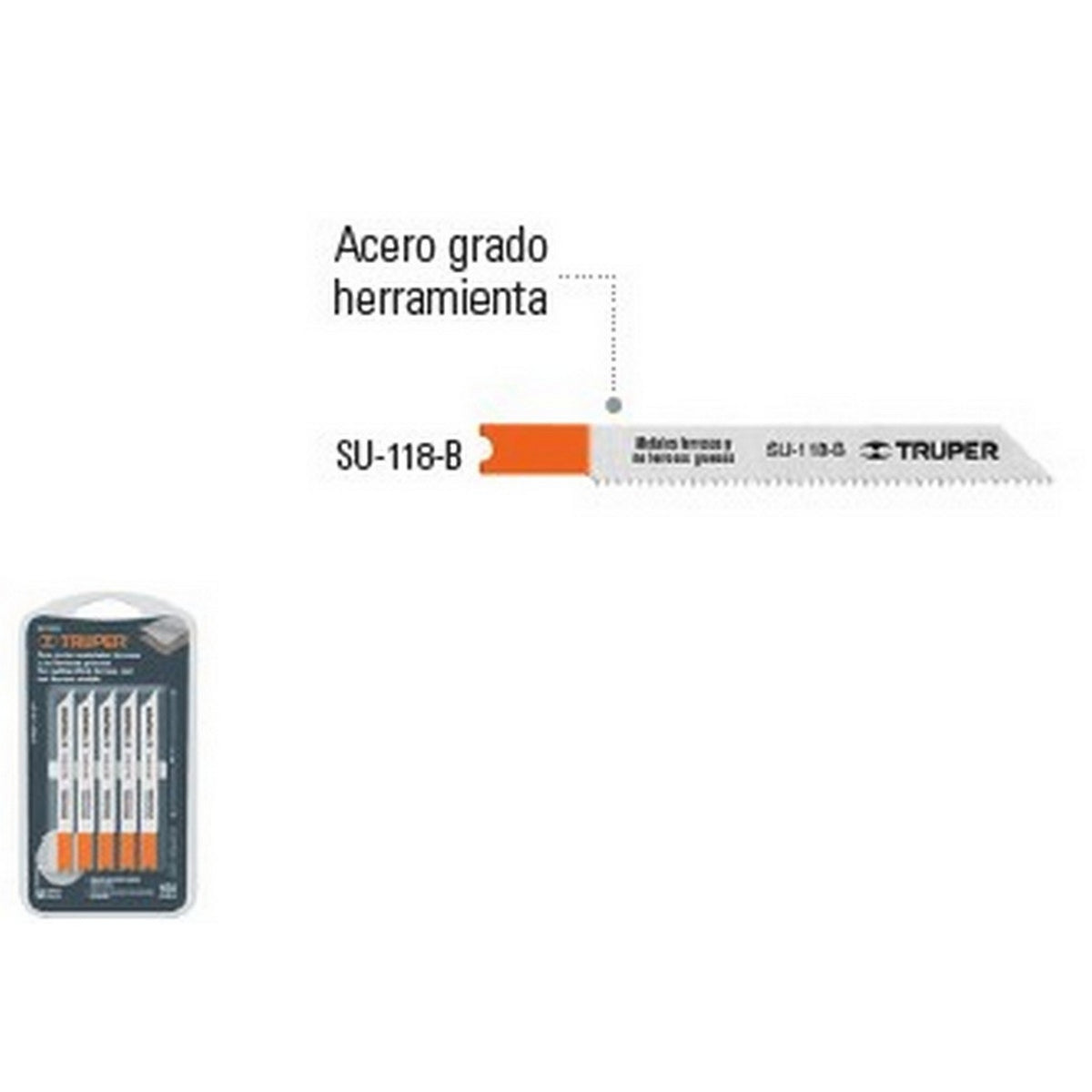 SEGUETAS P/CALADORA 5 pz "U" P/METALES