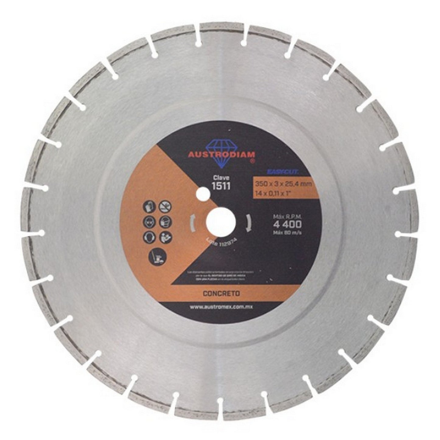 DISCO DIAMANTE 14" SEGMENTADO #1511