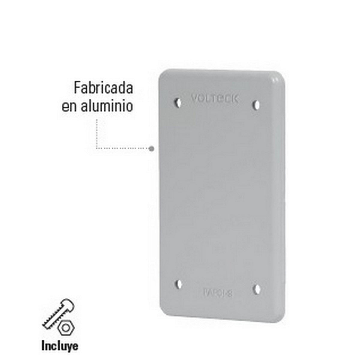 PLACA FS CIEGA SOBREPONER